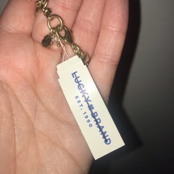 Lucky Brand gold bracelet coral stones - Picture 6 of 7